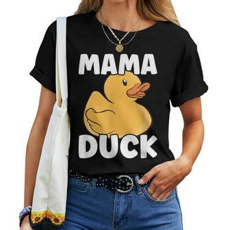 Farming Cute Bird Mom Duck Lover Mama Duck Women T-shirt - Monsterry