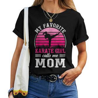 My Favorite Karate Girl Calls Me Mom Women T-shirt - Monsterry CA