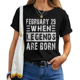 February 29 Birthday For & Cool Leap Year Women T-shirt - Seseable