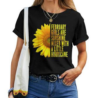 February Sunflower Birthday Idea For Women Women T-shirt - Monsterry AU