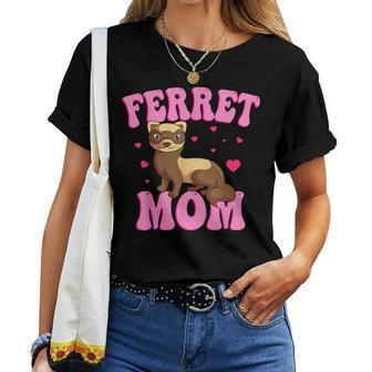 Ferret Mom Animal Lover Mother's Day Women T-shirt - Monsterry