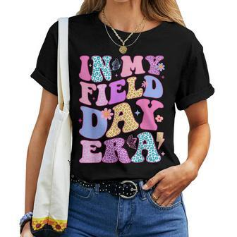 In My Field Day Era Fun Day Teacher Student Groovy Women T-shirt | Mazezy