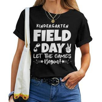 Field Day Kindergarten K Orange 2024 Boy Girl Teacher Women T-shirt - Monsterry