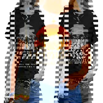 Florida Está Llamando Y Debo Ir Divertido Miami Beach Florida Camiseta de mujer - Regaloses