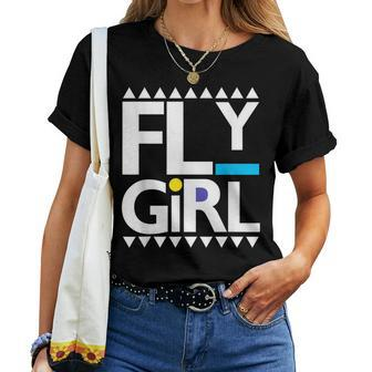 Fly Girl 80S 90S Old School Hip Hop Women T-shirt - Monsterry