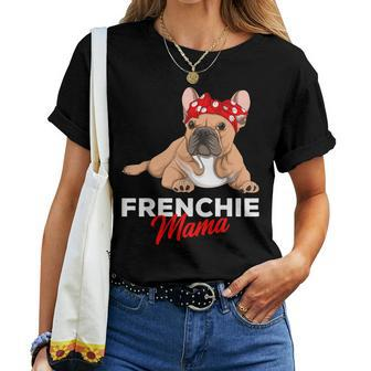 Frenchie Mama French Bulldog Dog Mom Cute Girls Women T-shirt - Monsterry