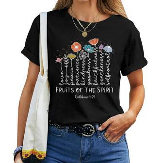 Fruits Of The Spirit Galatians 5-22 Christian Flower Women T-shirt - Monsterry DE