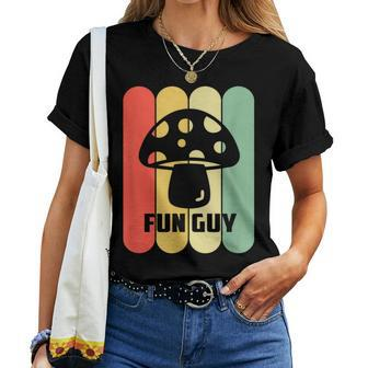 Fun Guy Mushroom Vintage Retro Mushroom Women T-shirt - Monsterry AU