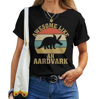 Aardvark For Animal Aardvark Lover Vintage Women T-shirt - Monsterry UK