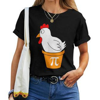 Chicken Pot Pi Day Pie Math Lover Teacher Geek Women T-shirt - Monsterry UK