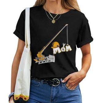 Construction Worker Mom Birthday Crew Party Women T-shirt - Monsterry UK