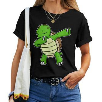 Dabbing Turtle Dab Dance Cool Sea Turtle Lover Women T-shirt - Monsterry DE