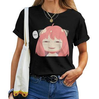 Emotion Smile Heh A Cute Girl For Family Holidays Women T-shirt | Mazezy