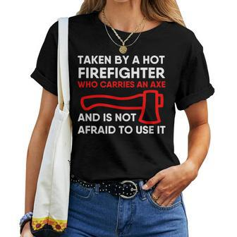 Firefighter Boyfriend Girlfriend Husband Wife Gag Women T-shirt - Monsterry AU