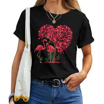 Flamingo Bird Lover Flamingo Valentine's Day Women T-shirt - Monsterry CA