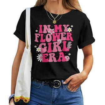 In My Flower Girl Era Retro Groovy Flower Girl Women T-shirt - Seseable
