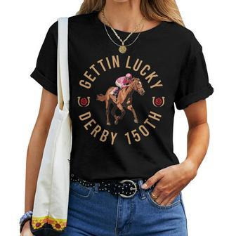 Getting Lucky Derby 150Th Cute Horse Women T-shirt - Seseable
