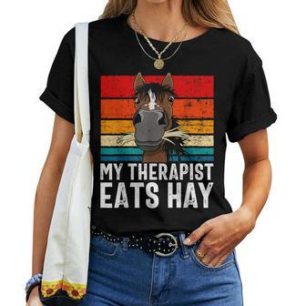 Horse Equestrian Horse Riding Horse Trainer Horse Women T-shirt - Seseable