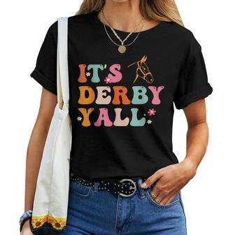 Horse Racing It's Derby Yall Women T-shirt - Seseable