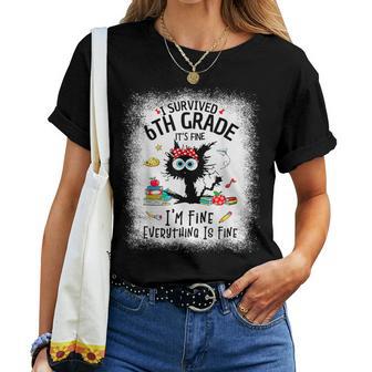 Last Day Of School I Survived 6Th Grade 6 Grade Women T-shirt - Seseable