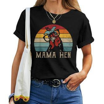 Mama Hen Vintage Retro Chicken Mom Mother Women T-shirt - Monsterry DE