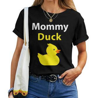 Mommy Duck Rubber Duck Mom Women T-shirt - Monsterry AU