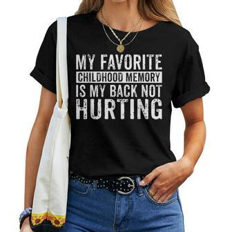 Old Man Old Woman Birthday My Back Not Hurting Women T-shirt - Monsterry