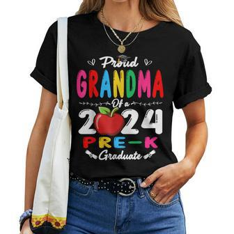 Proud Grandma Of A Class Of 2024 Pre-K Graduate Women T-shirt - Monsterry