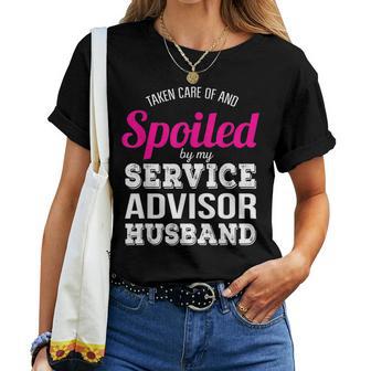 Service Advisor Wife Wedding Anniversary Women T-shirt - Monsterry UK