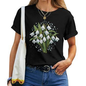 Snow Flowers With This Cool Snowdrop Flower Costume Women T-shirt | Mazezy