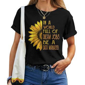 Sunflower Data Manager Women T-shirt - Monsterry