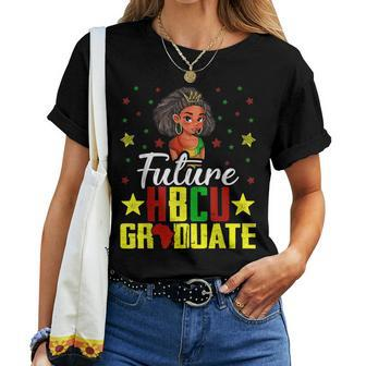 Future Hbcu Grad History Black College Girl Youth Melanin Women T-shirt - Seseable