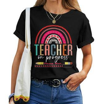 Future Teacher Cool Teacher In Progress Please Wait Women T-shirt - Thegiftio UK