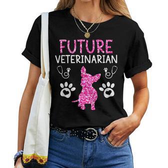 Future Vet Pink Women Women T-shirt - Monsterry