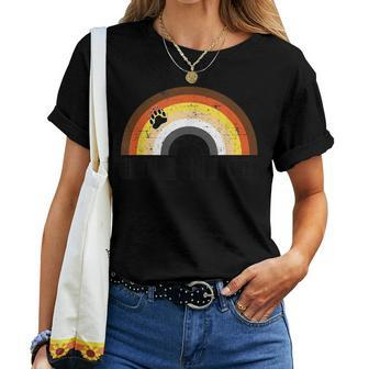 Gay Bear Ohio Rainbow Pride Vintage Distressed Women T-shirt - Monsterry AU