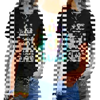 This Girl Glows For & Girls Tie Dye 80S Themed Women T-shirt - Seseable