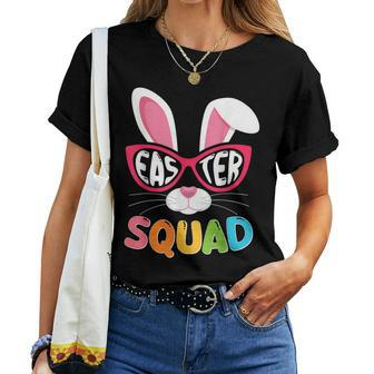 Girls Easter Squad Bunny Family Easter Day Egg Hunt Women T-shirt | Mazezy UK