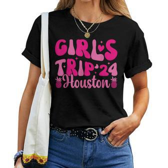 Girls Trip 2024 Houston Weekend Vacation Birthday Women T-shirt | Mazezy AU