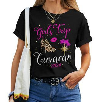 Girls Trip Curacao 2024 For Vacation Birthday Squad Women T-shirt - Monsterry UK