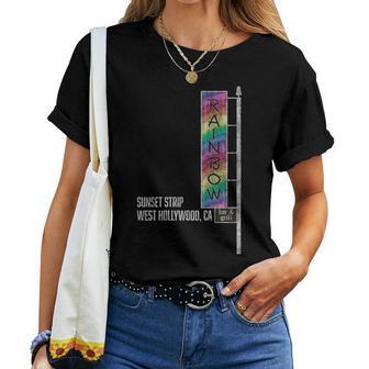 Glam Rock Legends Rainbow Bar And Grill Women T-shirt - Monsterry UK