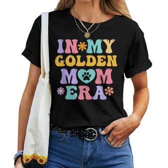 In My Golden Retriever Mom Era Retro Groovy Dog Owner Women T-shirt - Seseable