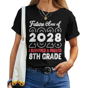Graduation 2024 Future Class Of 2028 8Th Grade Women T-shirt - Seseable
