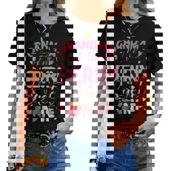 Grandma Of The Berry Sweet One Strawberry First Birthday Women T-shirt | Seseable UK