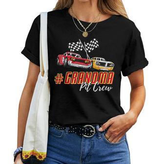 Grandma Pit Crew Race Car Birthday Party Racing Family Gigi Women T-shirt - Monsterry UK