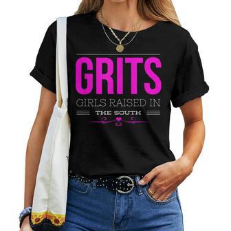 Grits Girls Raised In The South For Women Women T-shirt - Monsterry UK