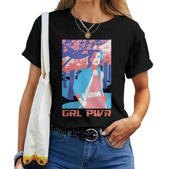 Grl Pwr T Girl Power Spring Summer Holiday Women T-shirt - Monsterry