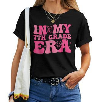 Groovy In My 7Th Grade Era 7Th Grade Retro Women T-shirt - Seseable