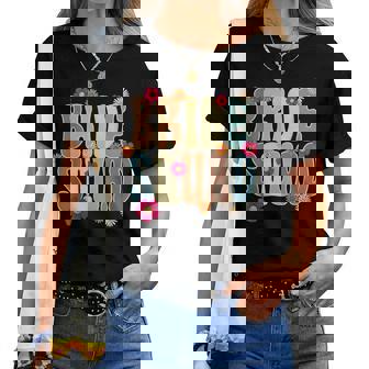 Groovy Bride Squad Flores A Juego Para Bodas Y Fiestas Camiseta de mujer - Regaloses