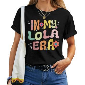 Groovy In My Lola Era Mom Grandma Women T-shirt - Thegiftio UK