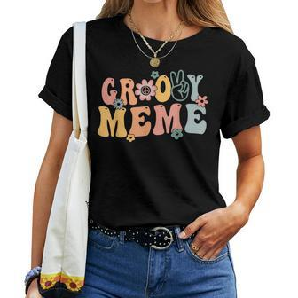 Groovy Meme Retro Mom Family Matching Mother's Day Women T-shirt - Thegiftio UK